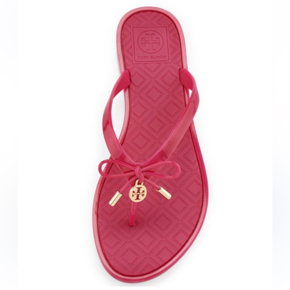 Tory Burch Saucy Pink Jelly Sandals
